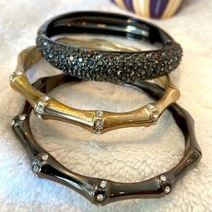 3 Stackable ✨ sparkle ✨ bracelets